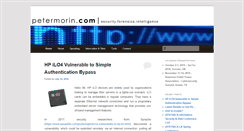 Desktop Screenshot of petermorin.com